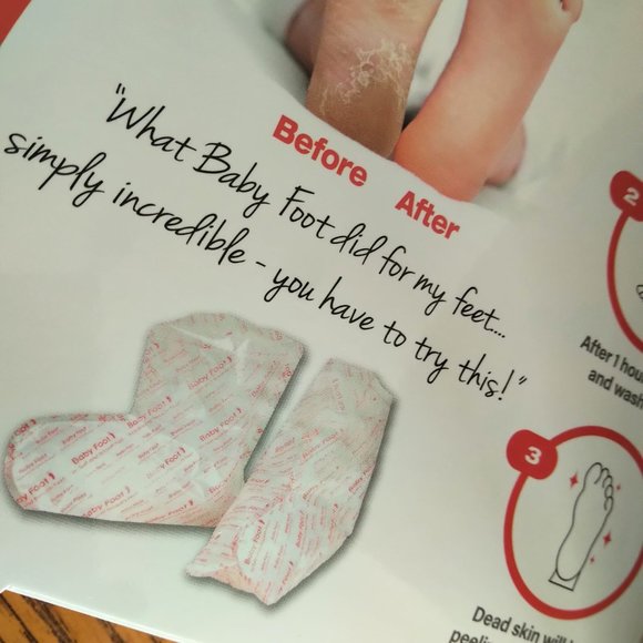 *Sold* Baby Foot Exfoliating Foot Booties for Peel 2.4 fl oz New sealed Box - Picture 9 of 16